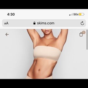 SKIMS nude bandeau bra